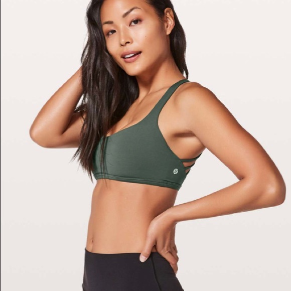 Lululemon Free To Be Wild Sports Bra - Forest Green - Picture 2 of 6